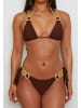 Moda Minx Bikini Hose Boujee Tie Side Brazilian in Braun