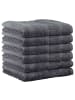 Cawö Gästetuch 6er Pack in Anthrazit