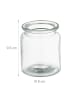 relaxdays 12 x Windlicht in Transparent - (H)9,5 x Ø 8 cm