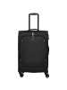 travelite Umbria - 4-Rollen-Trolley M 67 cm erw. (schwarz) in schwarz