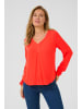 Kaffe Langarm-Bluse Amber Regular fit in Grenadine