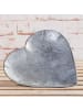 AltoBelli Deko Tablett CUORE Schale Grau Herzform 20 cm