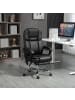 Vinsetto Bürostuhl mit Massagefunktion-66L x 67B x 118-126H cm-Schwarz