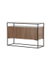 ebuy24 Sideboard Kingsport Walnussdekor 120 x 45 cm