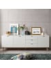 CALICOSY Niedriges Sideboard COPENHAGUE in Weiß - (W) 200  x (H) 68  x (L) 40  cm