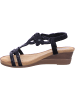 2GO FASHION Keilsandalette in schwarz