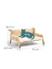 relaxdays Katzenbett in Beige/ Natur - (B)53 x (H)28,5 x (T)45,5 cm