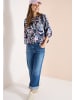 Cecil 3/4-Arm Bluse mit Multicolor Print in Blau