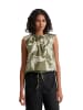 Marc O'Polo Gemustertes Blusen-Top cropped in Medium Green