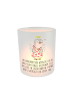 Mr. & Mrs. Panda Windlicht Glas Pinguin Konfirmation mit Spruch in Transparent