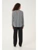 Kaffe Langarm-Bluse KAamber in Grey_CelestialBlue Wavy Print