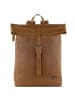 KLONDIKE 1896 Gold Donald Rucksack Leder 43 cm Laptopfach in cognac