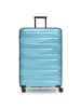 Bergpfeil Travel 4-Rollen Trolley L 75 cm mit Dehnfalte in glacier blue metallic