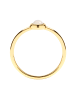 Glanzstücke München Ring aus Sterling Silber mit Mondstein (synth.) in gelbgold
