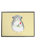 Mr. & Mrs. Panda Schreibtischunterlage Chinchilla Blume ohne Spruch in Gelb Pastell