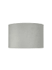 Licht-Erlebnisse Lampenschirm Ø 28 x (H)18 cm in Hellgrau Silber gebürstet