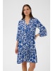 Kaffe Kleid KAellen A-shape in True Blue/Chalk Flower
