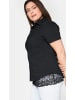 sheego Hemdbluse in schwarz