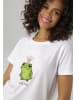 Aniston CASUAL T-Shirt in weiß bedruck