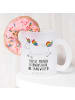 Mr. & Mrs. Panda Teetasse Glas Einhorn Happy mit Spruch in Transparent