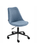 Beliani Bürostuhl DAKOTA in Blau/Schwarz - (W) 60 x (H) 79 x (L) 60 cm