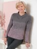 WITT WEIDEN Pullover in anthrazit-mauve-gemustert