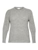 KAFFE curve Strickpullover KCamalia in Grey Melange