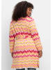 sheego by Joe Browns Longstrickjacke in cremerosé-offwhite
