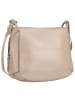 Toscanto Toscanto Umhängetasche Leder helltaupe, beige ca. 35cm