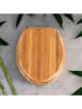 Wenko WC-Sitz Mod. Bambus Dunkel, WC-Sitz Bambus Dunkel in natur