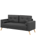 Beliani 3-tlg 2-Sitzer Sofa KALMAR in Grau/Braun