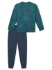 Schiesser Schlafanzug Nightwear in tiefseegrün
