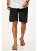 behype Shorts - für Herren als luftig leichte Sommershorts - Kurze Hose in Black