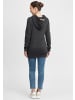 Oxmo Hoodie OXVicky Sweat Hoodie Long 21300528ME Kapuzenpullover lang geschnitten in Grau