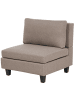 Beliani 4-tlg 3-Sitzer Sofa UNSTAD in Braun/Schwarz