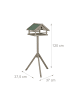 relaxdays Vogelfutterhaus in Braun - (B)37 x (H)120 x (T)37,5 cm