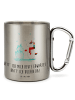 Mr. & Mrs. Panda Thermobecher Einhorn Schneemann mit Spruch in Silber
