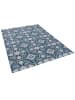 Pergamon In & Outdoor Teppich Carpetto Fliesenoptik in Blau