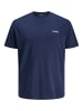 JACK & JONES PLUS T-shirt in Navy Blazer