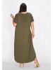 Usha Women Plus Size Dress in Green