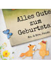 Mr. & Mrs. Panda Badehandtuch Igel Luftballon Design mit Spruch in Weiß