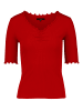 Zero  Halbarm-Shirt mit Raffung in Candy Red