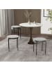 HOMCOM Esszimmerhocker in Hellgrau 41,5L x 41,5B x 46H cm