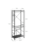 SoBuy Kleiderständer in Anthrazit - (W) 38 x (H) 175 x (L) 70 cm
