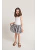 SATURNDAY Balloon-Kleid mit Zebra Rock in Weiß