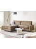 Beliani 3-Sitzer Sofa MALOY Braun/Schwarz - (W) 272 x (H) 87 x (L) 189 cm rechtsseitig