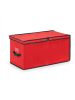 relaxdays Weihnachtskugel-Aufbewahrungsbox in Rot/ Grün - (B)30 x (H)30 x (T)60 cm