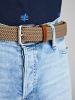 Jack & Jones Elastischer Stoff Gürtel Flecht Stretch Belt ohne Löcher JACSPRING in Braun