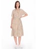 usha BLUE LABEL Women Dress in brown offwhite