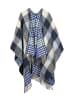 collezione alessandro Poncho " Aspen " in blau